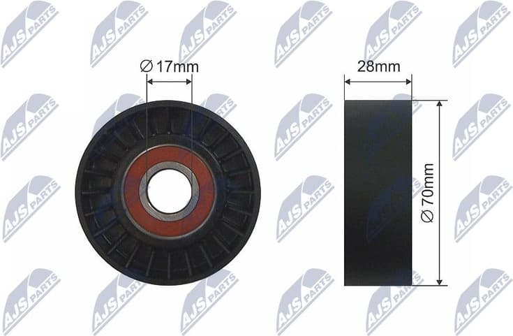 Tensioner Pulley, V-belt RNK-ME-032