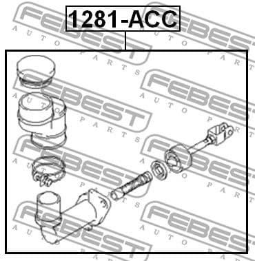 Master Cylinder, clutch 1281-ACC - image 2