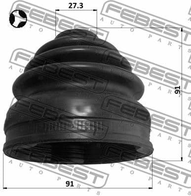 Bellow, drive shaft 0415-NA8WT - image 2