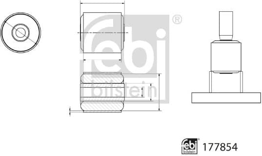 Mounting, wheel bearing housing 177854 - image 2