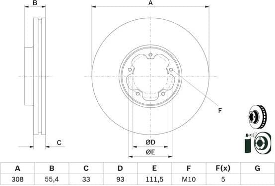 Brake Disc 0 986 479 D40
