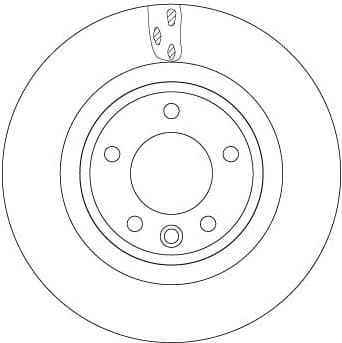 Brake Disc TRW SINGLE DF6956S