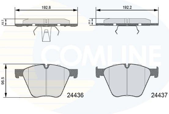 Brake Pad Set, disc brake CBP06111 - image 2