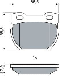 Brake Pad Set, disc brake 0 986 424 606 - image 5