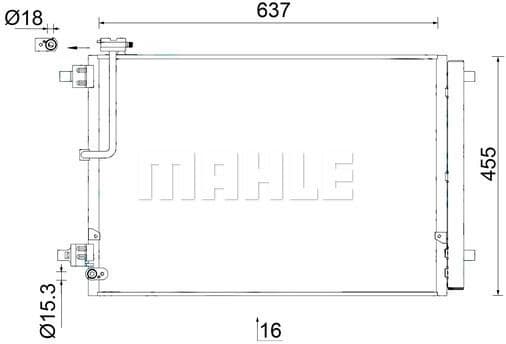 Condenser, air conditioning BEHR AC 949 000S