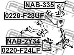 Ball Joint 0220-F24LF - image 2