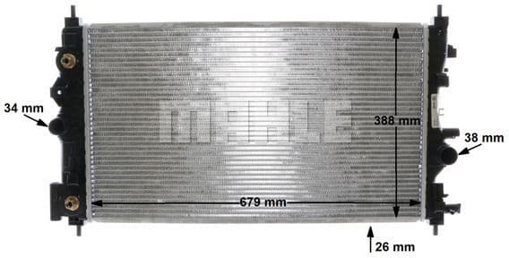 Radiator, engine cooling BEHR CR 1011 000S - image 8