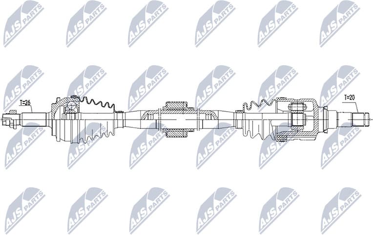 Drive Shaft NPW-TY-085