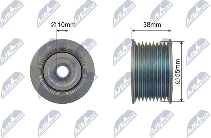 Tensioner Pulley, V-ribbed belt RNK-TY-042