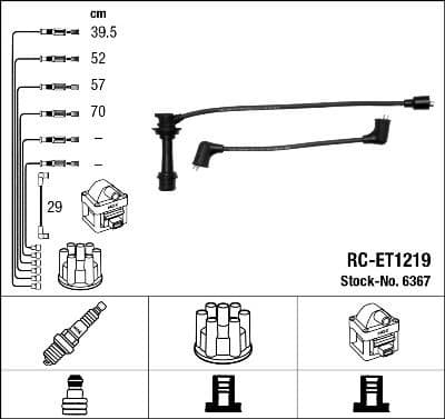 Ignition Cable Kit RC-ET1219