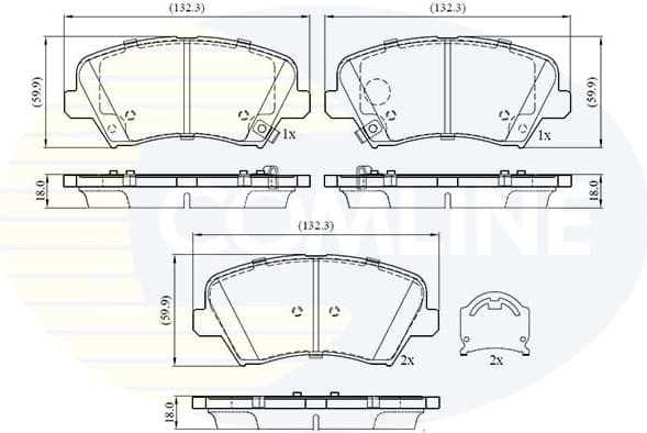 Brake Pad Set, disc brake CBP32773