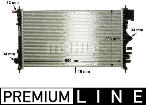 Radiator, engine cooling BEHR *** PREMIUM LINE *** CR 1097 000P - image 7