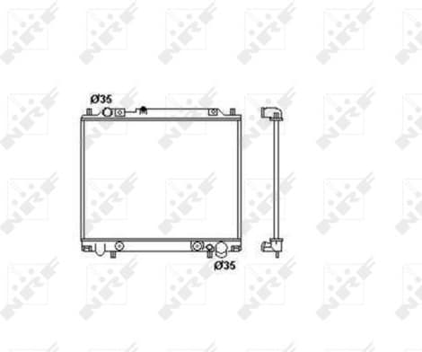 Radiator, engine cooling 55344