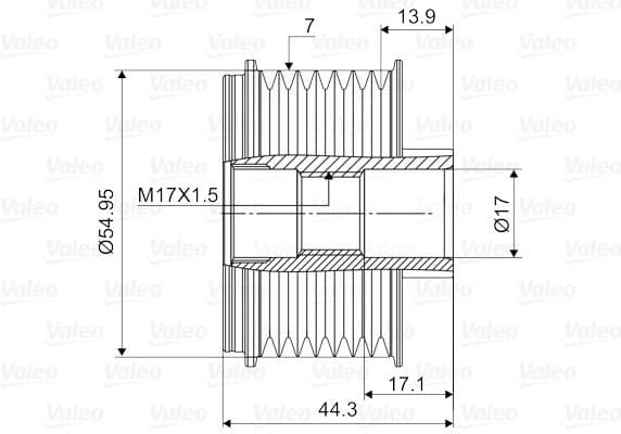Alternator Freewheel Clutch VALEO NEW SPARE PART 588133 - image 2