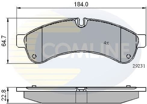 Brake Pad Set, disc brake CBP01727 - image 2