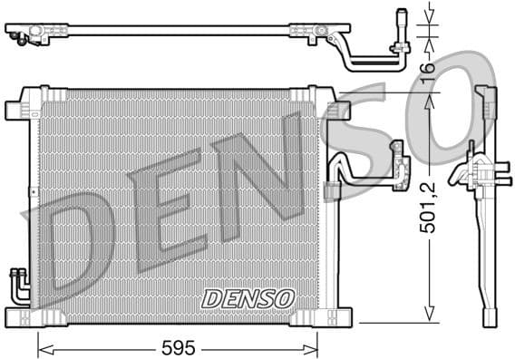 Condenser, air conditioning DCN46012