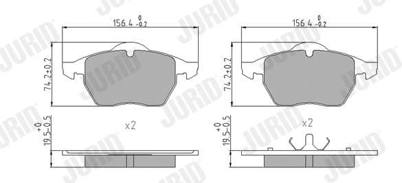 Brake Pad Set, disc brake 571935J - image 2