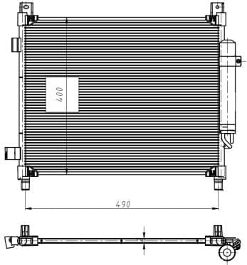Condenser, air conditioning EASY FIT 350420