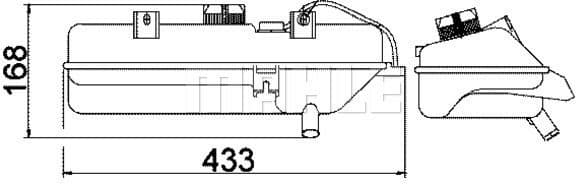 Expansion Tank, coolant BEHR CRT 16 000S