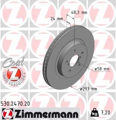 Brake Disc COAT Z 530.2470.20
