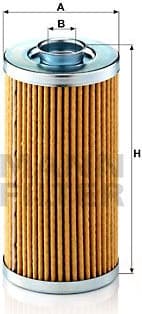 Filter, operating hydraulics H824/2X