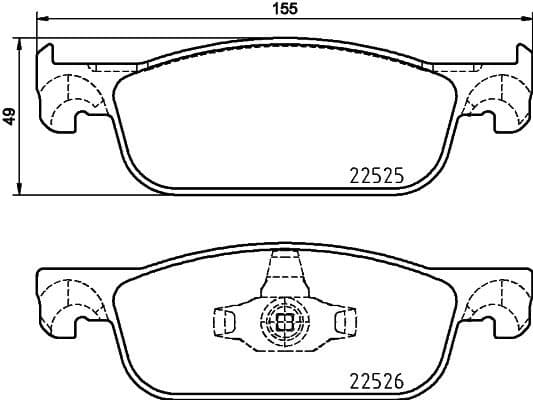 Brake Pad Set, disc brake XTRA LINE P68065X