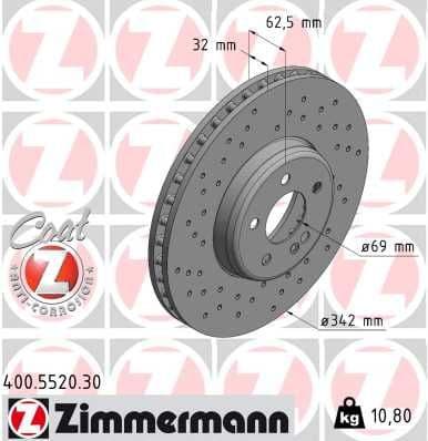 Brake Disc FORMULA S 400.5520.30