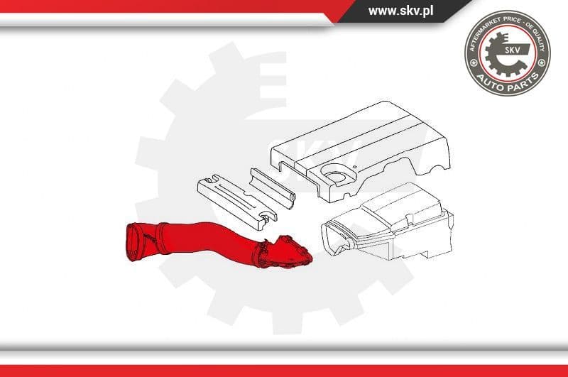 Intake Hose, air filter 43SKV912 - image 4