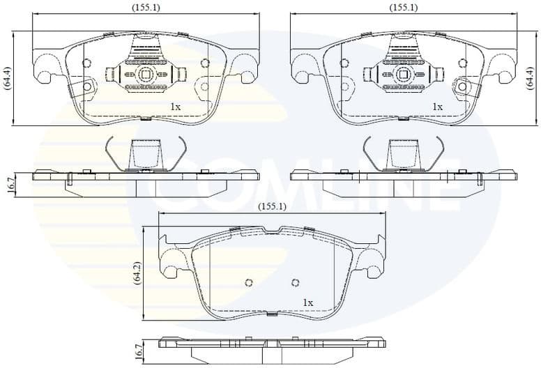 Brake Pad Set, disc brake CBP32462 - image 2