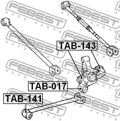 Mounting, control/trailing arm TAB-141 - image 2