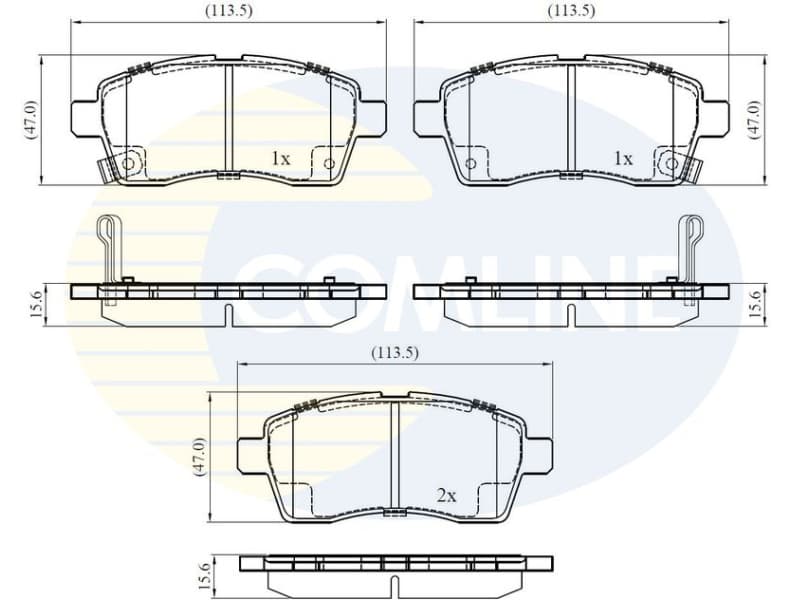 Brake Pad Set, disc brake CBP32439 - image 2