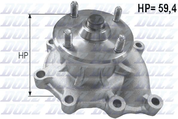 Water Pump, engine cooling K103