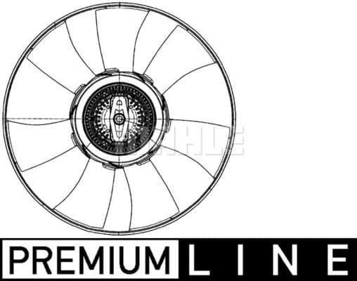 Fan, engine cooling BEHR *** PREMIUM LINE *** CFF 500 000P
