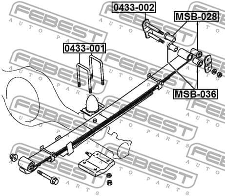 Mounting Kit, leaf spring 0433-001 - image 2