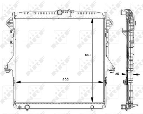 Radiator, engine cooling 59074