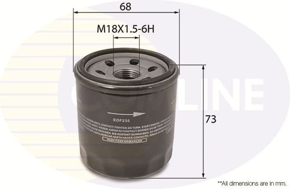 Oil Filter EOF235 - image 2