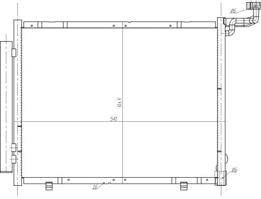 Condenser, air conditioning EASY FIT 350482