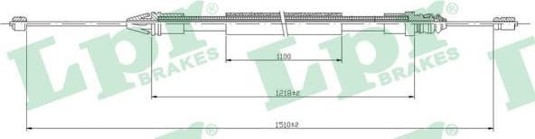 Cable handbrake 01440847
