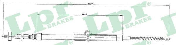 Cable handbrake 01620E53 - image 2