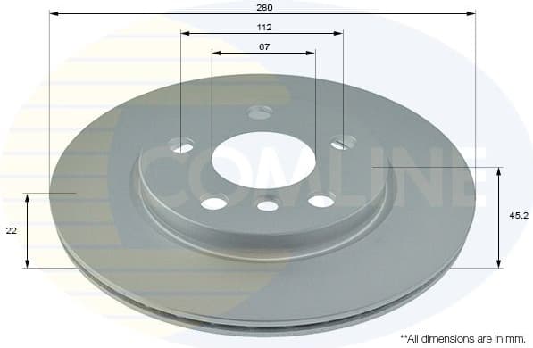 Brake Disc COATED ADC1786V - image 2