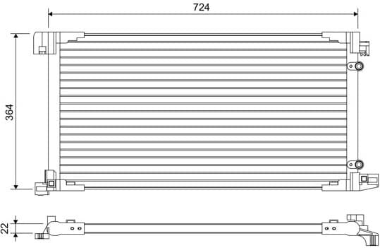 Condenser, air conditioning 822669