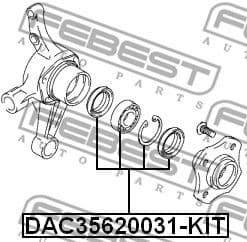 Wheel Bearing Kit DAC35620031-KIT - image 2
