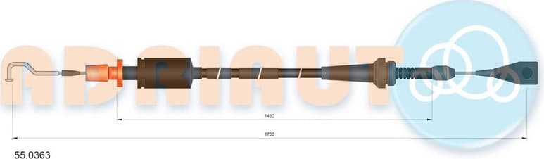 Cable accelerator control 55.0363 - image 2