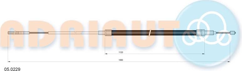 Cable handbrake 05.0229 - image 2