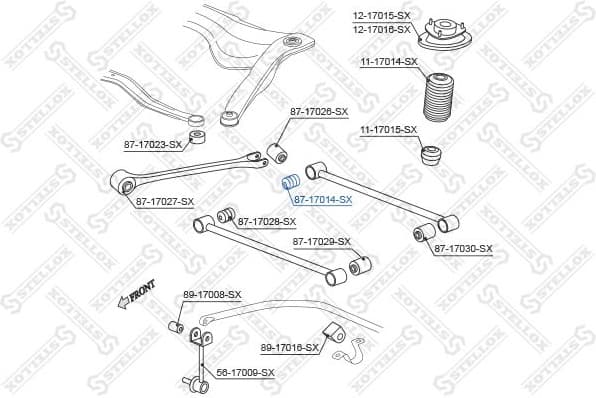 Mounting, control/trailing arm 87-17014-SX - image 2