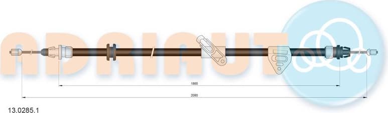 Cable handbrake 13.0285.1 - image 2