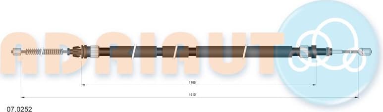 Cable handbrake 07.0252 - image 2