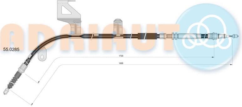Cable handbrake 55.0285 - image 2