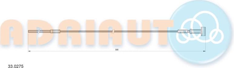 Cable handbrake 33.0275 - image 3