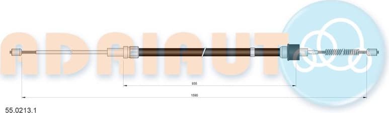 Cable handbrake 55.0213.1 - image 2